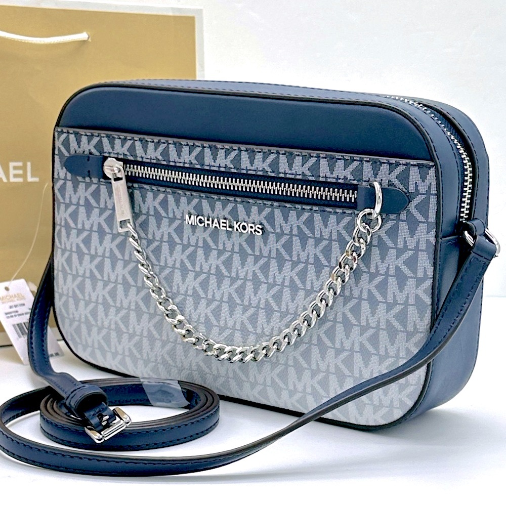 Michael Kors Jet Set Large Ombré Signature Logo EW Crossbody Body
Navy 
NWT